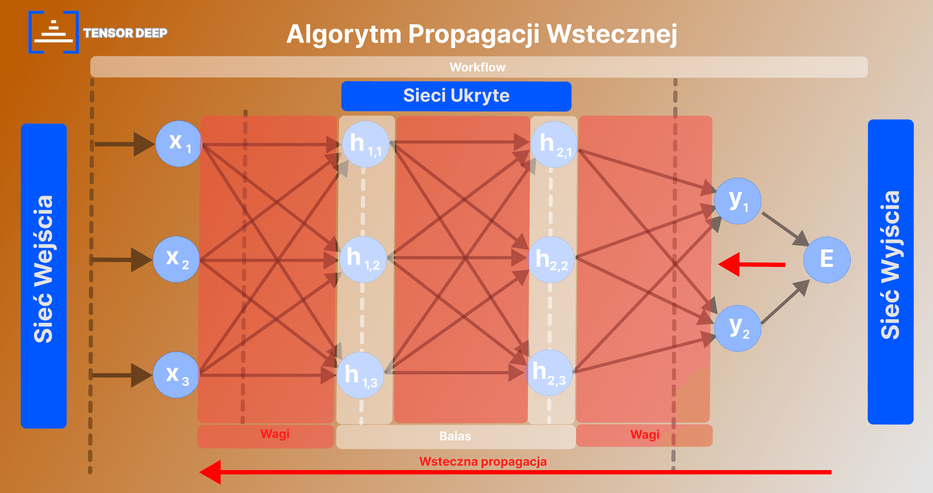 Wizualizacja procesu backpropagacji